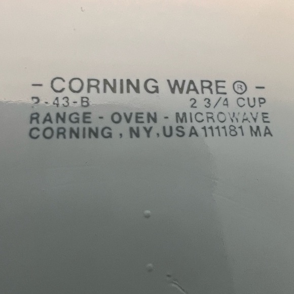 Corning Ware SPICE OF LIFE 2 3/4 Cup Range & Microwave Safe NO LID Bowl - Picture 5 of 5